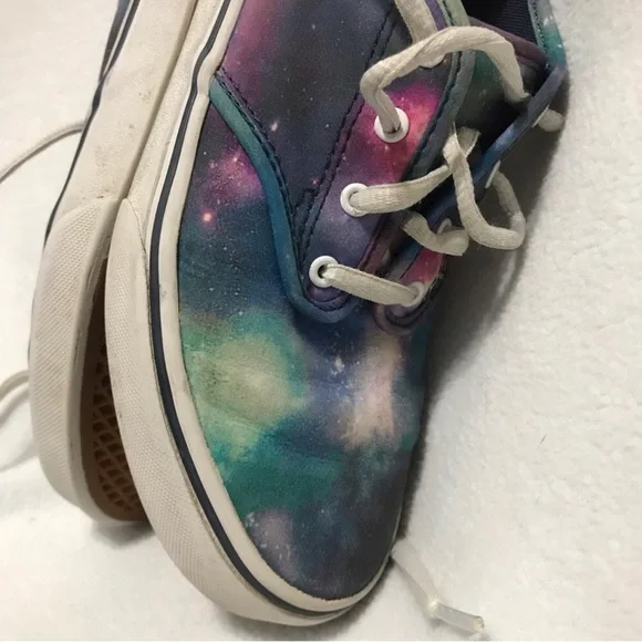 Galaxy Vans Sneakers • Size US Missy 4.0 • Preloved with wear - Picture 11 of 16